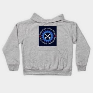 best design mechanical engineering text & logo Kids Hoodie